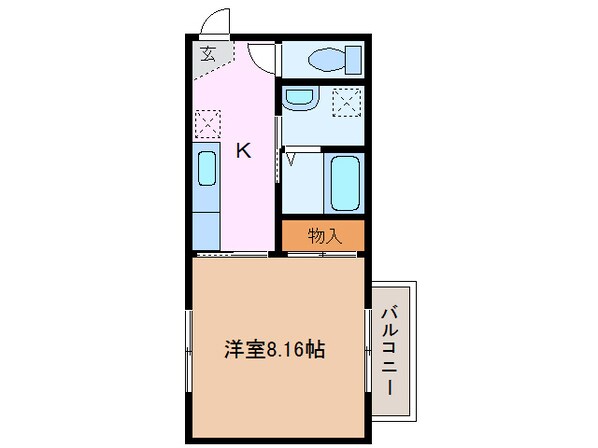 サンモール緑Ｂの物件間取画像